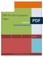 IBPS PO 2012 Question