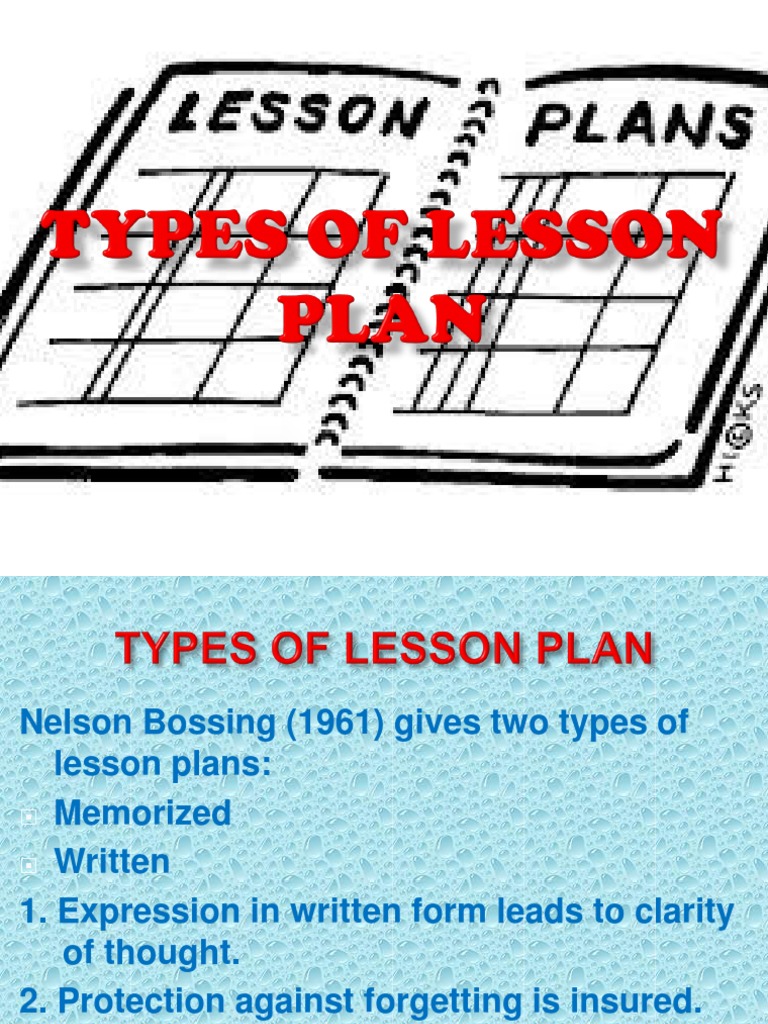 Types Of Lesson Plan - Bank2home.com