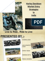 Harley Davidson Market Entry Strategies in India