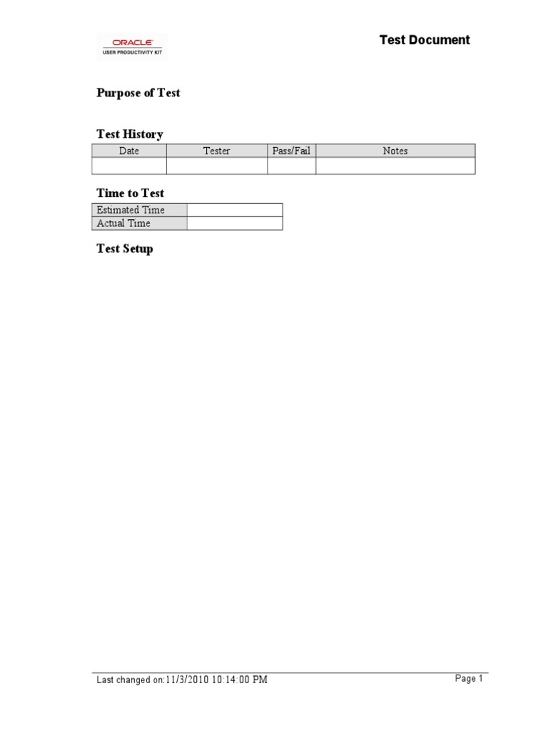 Test Document: Date Tester Pass/Fail Notes | PDF