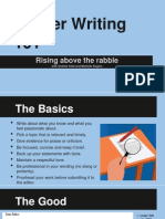 Letter Writing 101: Rising Above The Rabble