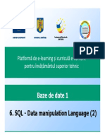 6. SQL - Data Manipulation Language (2)