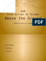 OGR Form Script To Screen: Above The Ground