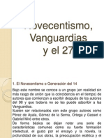 Novecentismo, Vanguardias y El 27