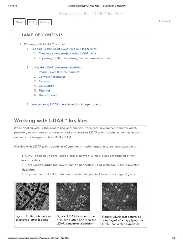Working with LiDAR *.las Files Guide | PDF | Lidar | Median