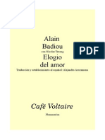 Badiou Elogio Del Amor 1