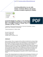 - EVALUATION OF A NOVEL BIOARTIFICIAL LIVER IN RATS WITH COMPLETE LIVER ISCHEMIA TREATMENT EFFICACY AND SPECIES-SPECIFIC Α-GST DETECTION TO MONITOR HEPATOCYTE VIABILITY