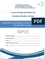 Tercera Prueba de Avance de 9 Grado - Estudios Sociales - Praem 2012