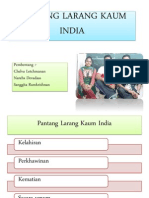 Pantang Larang Kaum India