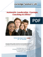 "Authentic Leadership: Courage, Coaching & Ethics": Radisson Blu Portman Hotel, 23 - 27 June 2014