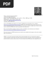 Water and International Conflict