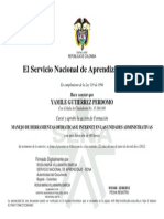 El Servicio Nacional de Aprendizaje SENA: Yamile Gutierrez Perdomo