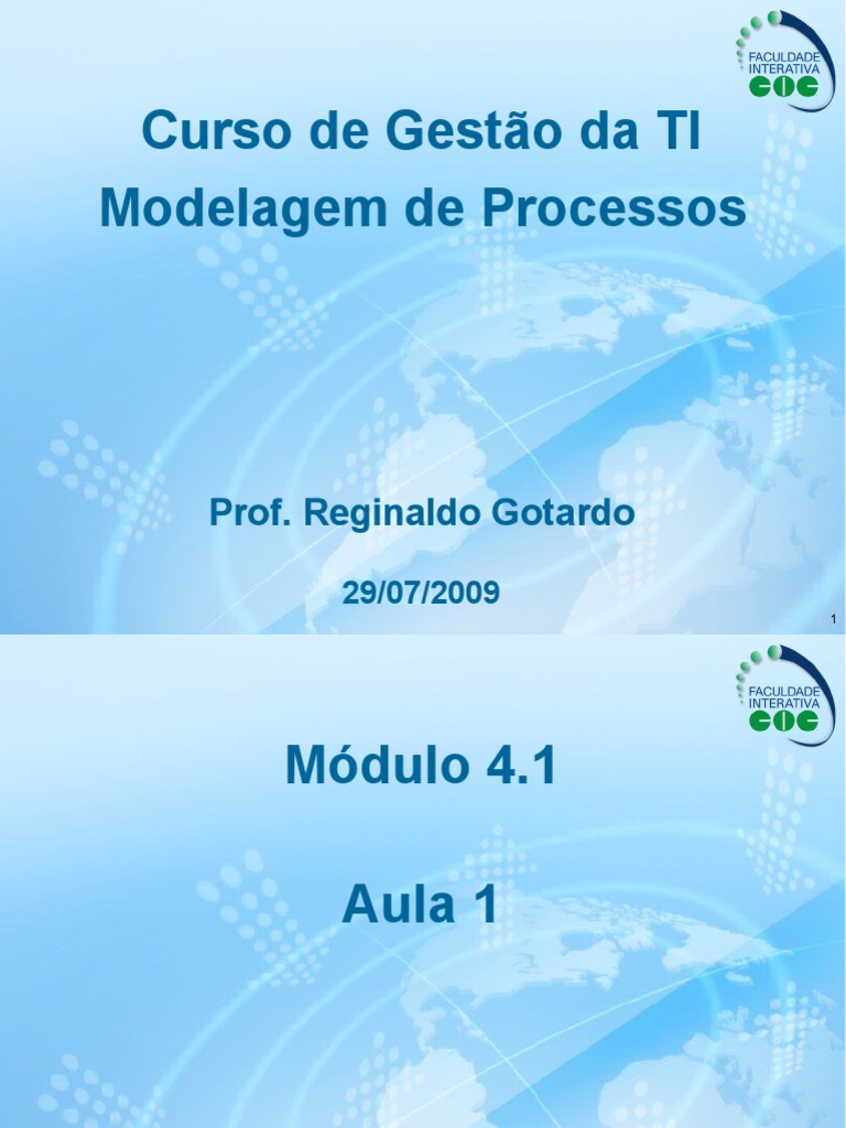 Introdução à Modelagem de Processos TI | PDF | Avaliação comparativa ...
