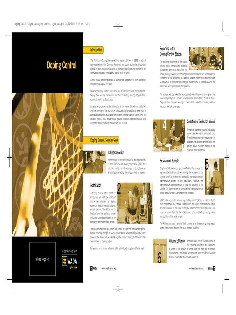 3 - Doping Control Leaflet en | PDF | Doping In Sport | Government