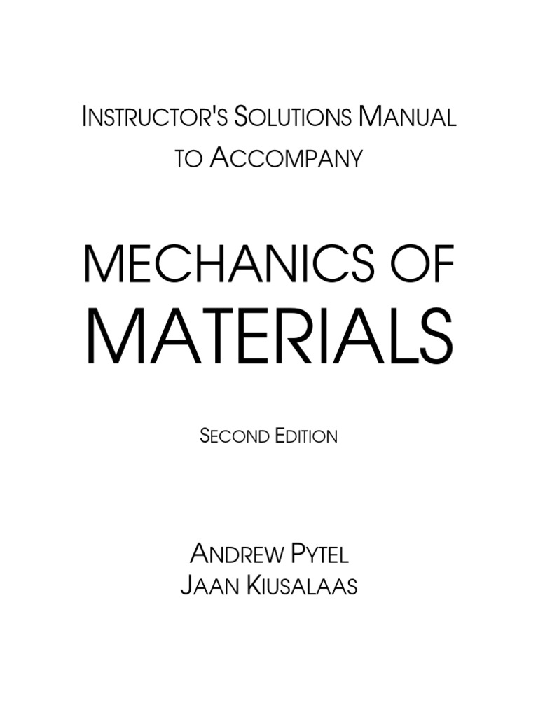 Engineering Mechanics Statics Second Edition Solutions Manual