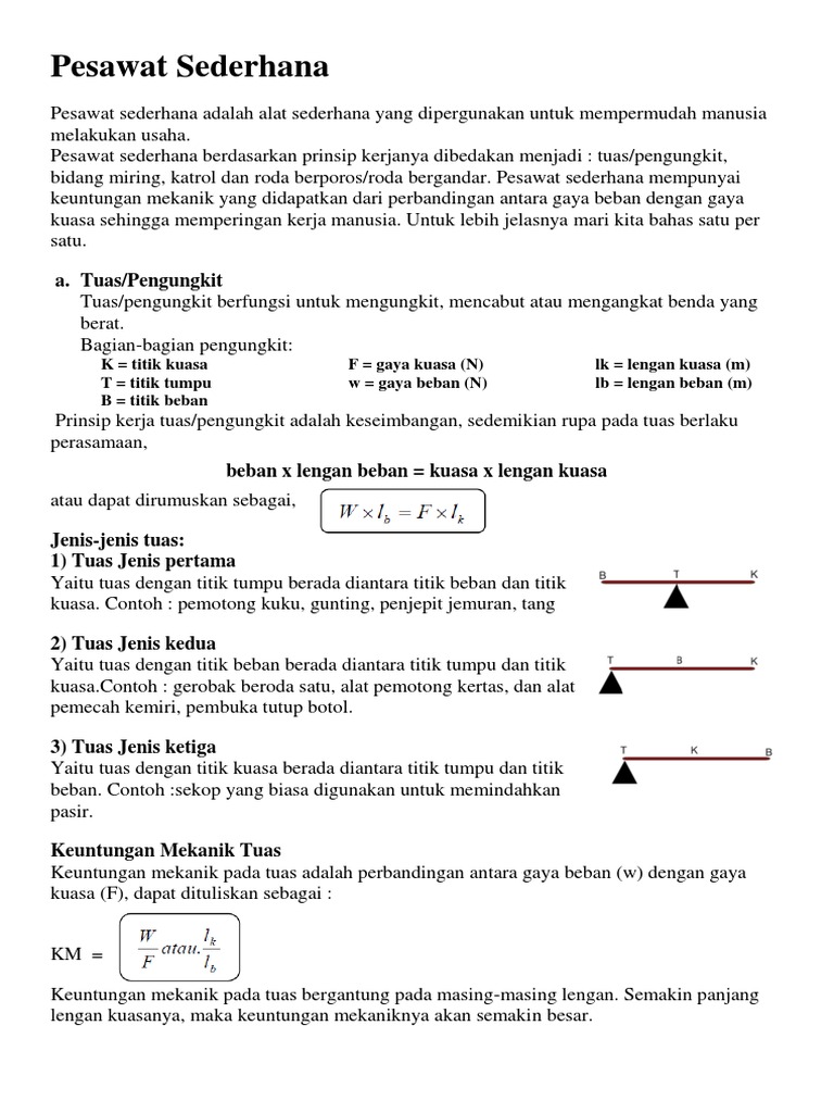 Pesawat Sederhana Pdf