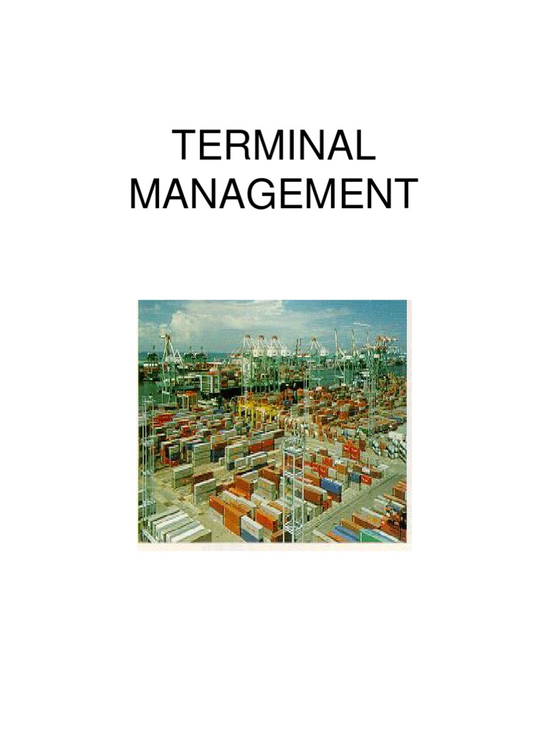 Container Terminal Management Overview | PDF | Containerization ...