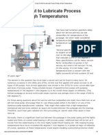 Using Oil Mist To Lubricate Process Pumps at High Temperatures