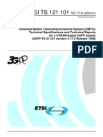 Technical Specifications and Technical Reports For A UTRAN-based 3GPP System 3GPP TS 21.101 Version 3.17.0 Release 1999