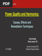 Power Quality and Harmonics