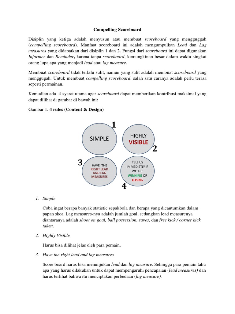 Compelling Scoreboard | PDF | Karier & Perkembangan | Bisnis