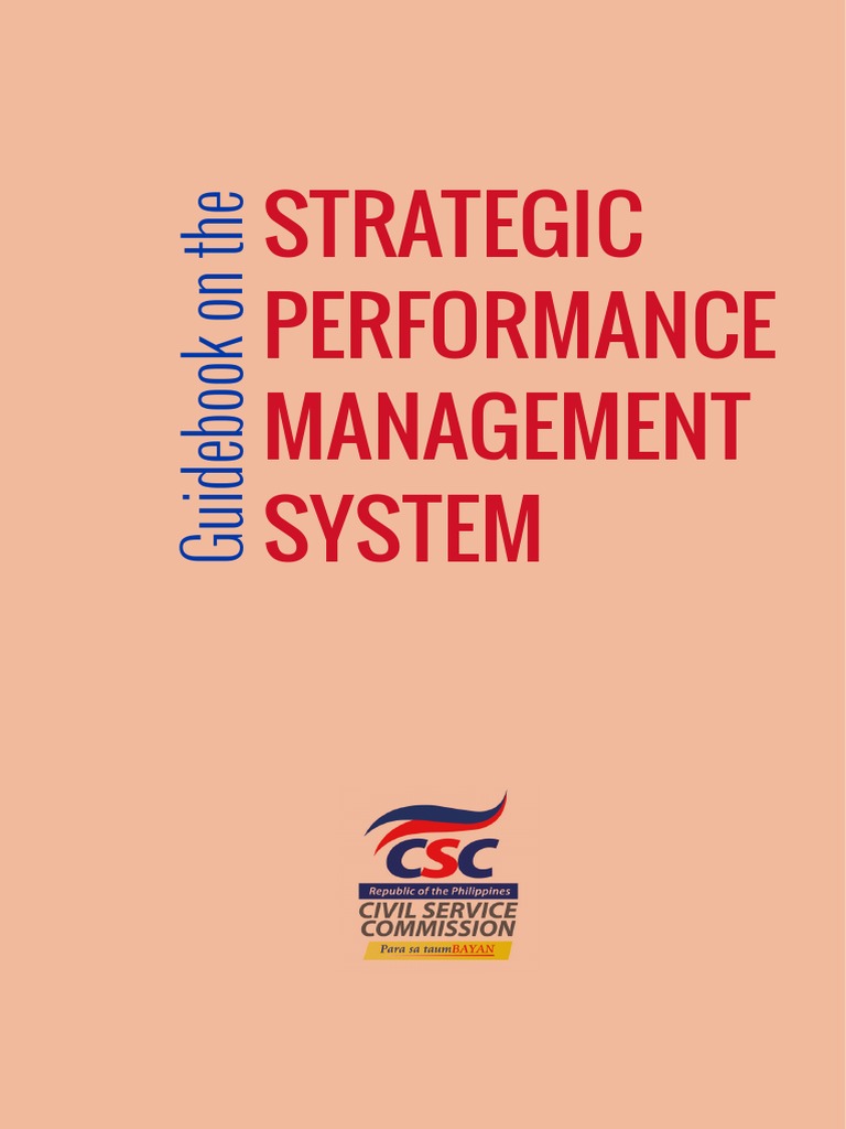 Guidebook for Strategic Performance Management | PDF | Performance ...