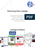 Detecting Data Leakage: Panagiotis Papadimitriou Hector Garcia-Molina