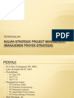 Kuliah Strategic Project Management (Manajemen Proyek Strategis0 SESI I
