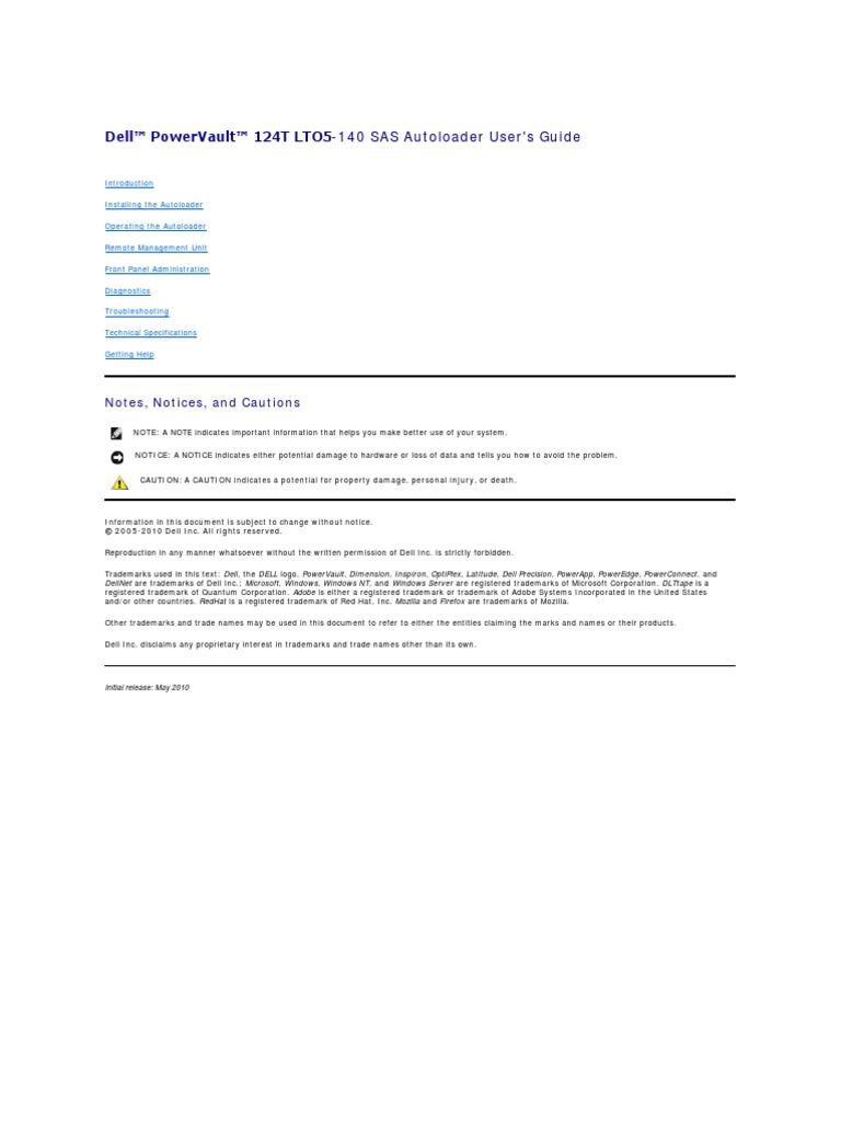 Powervault-124t User's Guide11 En-Us | PDF | Ip Address | Computer ...