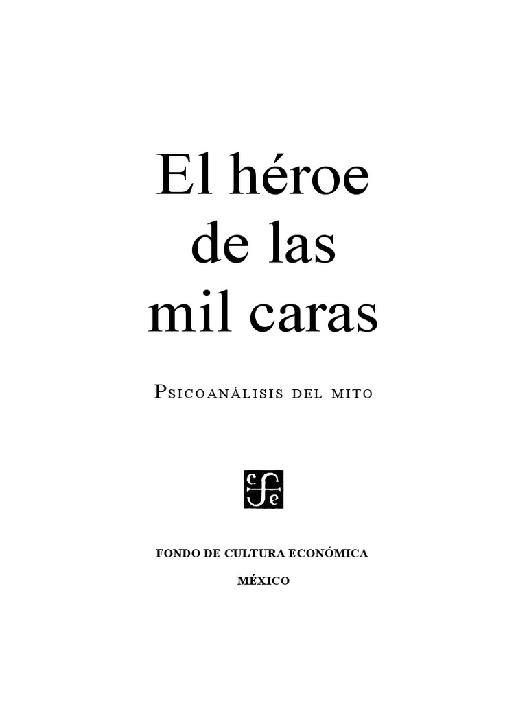 Campbell Joseph El Heroe de Las