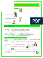 Past Simple or Past Continuous Worksheet