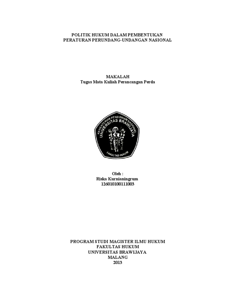 Salah Satu Unsur Pembentuk Peraturan Perundang Undangan