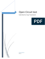 Lab On Open Circuit Test