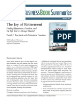 Joy of Retirement Book Summary