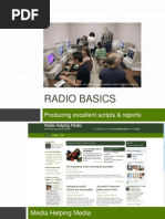 Radio Basics: Producing Excellent Scripts & Reports