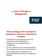 Ch-1, Schools of Thought in Management