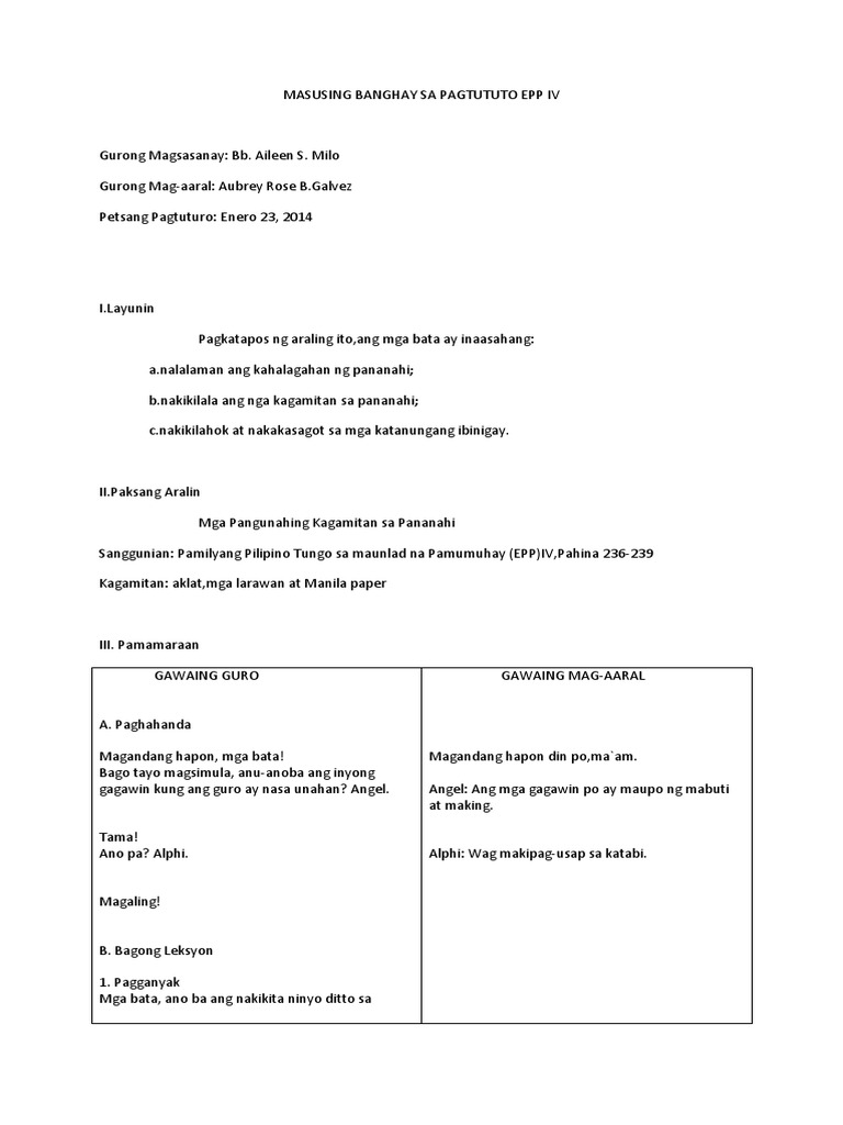 Banghay | PDF