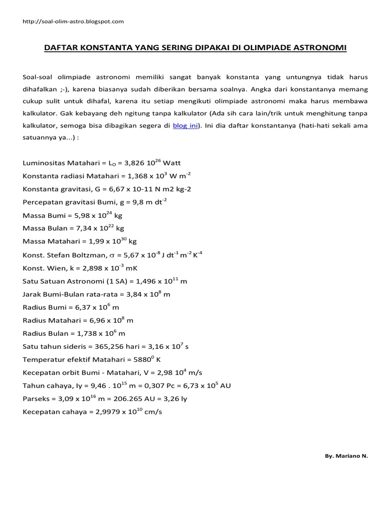 50528056 Daftar Konstanta