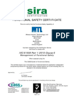 Functional Safety Certificate: IEC 61508 Part 1:2010 Clause 6