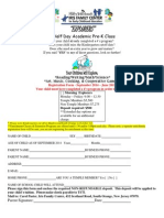 PreK Registration Form 14-15