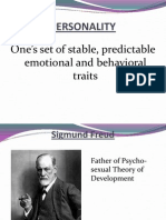 Personality: One's Set of Stable, Predictable Emotional and Behavioral Traits