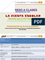 Regreso a clases 2013-2014 Zona Educativa Táchira