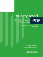 Otwarty Rząd i ponowne wykorzystanie informacji publicznej - inspirujące wzorce z Polski i ze świata. Wydanie I