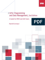 SPSS Programming and Data Management