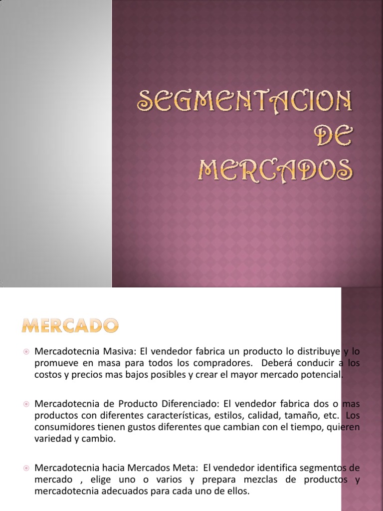 Segmentación de Mercado en Marketing | PDF | Marketing | Producto (Negocio)