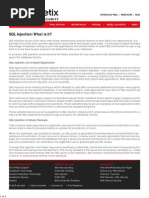 What is SQL Injection and How to Fix It