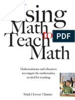 MSRI - Using Math To Teach Math - 060728