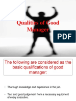 Qualities of Good Manager :P