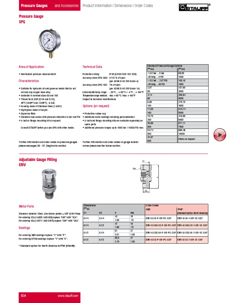 Test Pressure Gauge | PDF | Pressure Measurement | Pressure