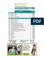Lista de Precio de Productos Herbalife Actualizada Al PVP Enero 2014
